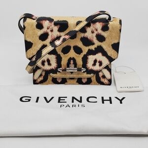 Givenchy Bow Cut Crossbody Bag Leopard